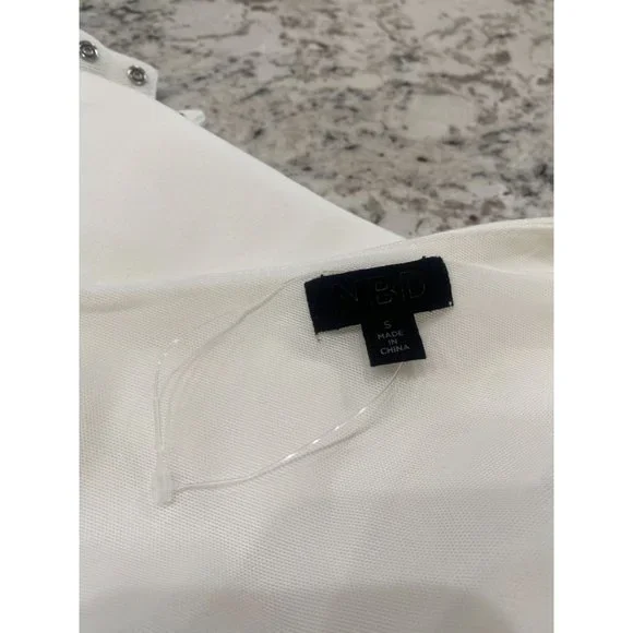 NBD Aaliyah Bodysuit White Women's Size Small - Picture 11 of 12